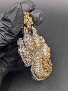 Colgante de Huella de Pata con Incrustaciones de Moissanita, Chapado en Oro, Regalo para Amantes de Animales, con Plata 925, Joyería Fina, Colgantes y Dijes - Product Image 4
