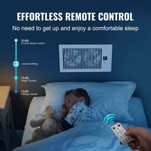 Ventilatore di Ricircolo Moderno con Telecomando, Termostato e Velocità Regolabile, Silenzioso, per Fori da 6 x 12 Pollici - Product Image 5