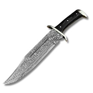Cuchillo Bowie Táctico de Acero de Damasco Hecho a Mano, Personalizado, para Caza, Camping y Uso al Aire Libre, Alta Durabilidad, Garantía de 1 Año, MORTAL SAGA - Product Image 6