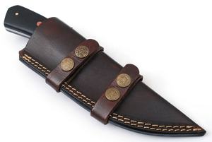 Sizzco มีดเหล็กดามัสกัสแบบทำด้วยมือด้าม Micarta ที่มีคุณภาพสูงปรับแต่งได้ OEM ล่าสัตว์ตั้งแคมป์ของขวัญ - Product Image 5