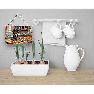 New Dachshund Fall Kitchen Wall Decor Pumpkins Door Hanging Aluminum Metal <b>Sign</b> Multicolor 8HX12W for Home Bar <b>Bathroom</b> Plaque - Product Image 3