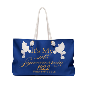 Sigma Gamma Rho Weekender <b>Bag</b> Pretty Poodle <b>Bag</b> SGRHO Gift Keepsake Travel Tote <b>Large</b> Capacity Overnight <b>Beach</b> <b>Bag</b> Custom - Product Image 2