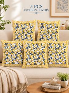 Housses de coussin en pur coton imprimées à la main, très demandées, avec motifs élégants pour la décoration intérieure, disponibles à un prix raisonnable - Product Image 4