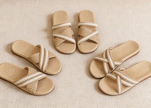 Handmade Raffia Sandals-Women's <b>Summer</b> Beach Shoes Moroccan Artisan Style Height Increasing Light Weight - Product Image 1