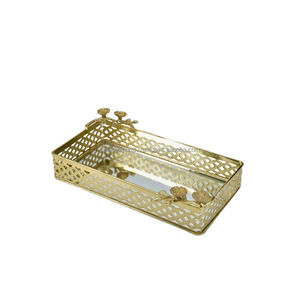 Premium Handmade Metal <b>Tray</b> for Interior Design Handmade Metal <b>Tray</b> with Glossy <b>Tray</b> made by Zahid Exports big wholesaler - Product Image 1