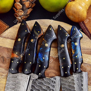 ชุดมีดเชฟมืออาชีพ เหล็กดามัสกัส ด้ามจับแบบเต็มแท่ง น้ำหนักเบา ทนทาน เป็นมิตรกับสิ่งแวดล้อม ตีขึ้นรูปด้วยมือ ด้ามจับตามหลักสรีรศาสตร์ พร้อมกระเป๋าหนัง - Product Image 3