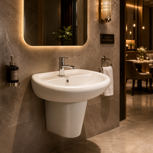 Volvo Eco-Friendly Modern Oval Wash Basin Drainer Polished Finish CE Certified Drop-In Installation 0.5gpm Flow Rate 12L - Product Image 3
