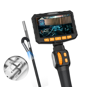 Boroscope industriel, objectif 6 mm, écran 5 pouces, 6 LED, éclairage étanche, articulation à 360°, durable pour la réparation mécanique - Product Image 2