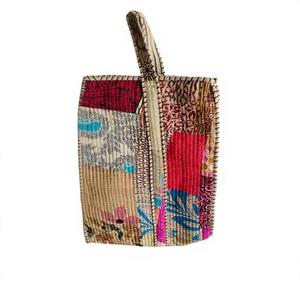 Bohemian Cotton <b>Tote</b> <b>Bag</b> Panelled Floral Pattern Soft Handle Open Top Daily Use Female 36-55L Capacity gift for her - Product Image 3