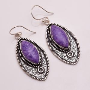 Boucles d'oreilles personnalisées plaquées en argent Sterling, bijoux en pierres précieuses turquoises, bijoux jade - Product Image 3