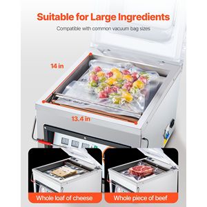 Machine d'emballage sous vide compacte 320W de 1ère génération pour aliments humides, viandes et marinades – Efficace - Product Image 4