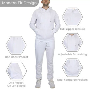 Survêtement haute performance pour homme, veste et pantalon personnalisés avec logo, contrôle de l'humidité, respirant, vêtements de sport pour la remise en forme - Product Image 5