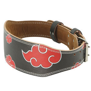 Anime Cowhide Leather <b>Back</b> <b>Support</b> Weightlifting Power Belt with Metal Buckle Customizable Size & Heavy Duty Construction - Product Image 1
