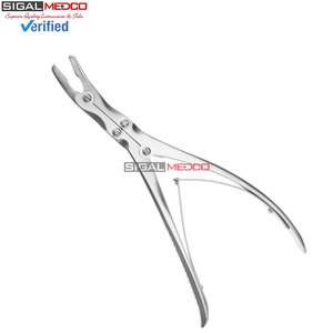 Rongeur à os en acier inoxydable, angle de 15 degrés, morsure 7x16mm, action composée 9 pouces, 23cm, instrument chirurgical orthopédique durable - Product Image 3