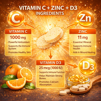 Fabricant de comprimés effervescents de vitamines C, zinc et D3 sous marque privée OEM – Suppléments vitaminiques