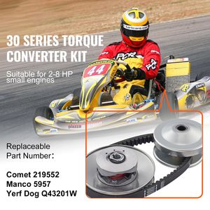 Kit Frizione Go Kart 3/4'' con Convertitore di Coppia Serie 30, Puleggia Conduttrice Asimmetrica 2.8 HP, Cinghia di Trasmissione di Ricambio, Accessori Go Kart - Product Image 6