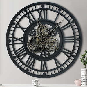 Classical indian Metal <b>Wall</b> <b>Clock</b> Modern Design Style Quartz for Wedding Anniversary Home <b>Decoration</b> Gifting Other Occasions - Product Image 3