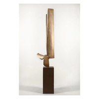 Nouvelle Arrivée : Sculpture Abstraite Pop Art en Aluminium Faite Main, Écologique, Design Personnalisable pour Diwali et Bureau