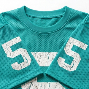 High Quality Custom Printed Oversized American Football Wear Fan Jersey Sportswear Mesh <b>Shirt</b> Loose Fit Plus Size <b>T</b> <b>Shirt</b> - Product Image 6