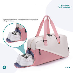 กระเป๋าเดินทางแบบพับได้กันน้ำอ็อกซ์ฟอร์ดซิปแบบพกพากระเป๋าเดินทางวันหยุดสุดสัปดาห์ความจุขนาดใหญ่โพลีเอสเตอร์กระเป๋ากีฬายิมสายรัดปรับระดับได้ - Product Image 3