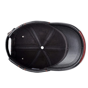 High Quality Classic Baseball Leather <b>Caps</b> With Custom Logo Wholesale Custom Logo Men And <b>Women</b> Leather <b>Cap</b> For Sale - Product Image 5