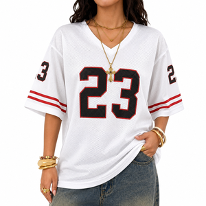 Jersey de Fútbol Americano Extra Grande para Mujer, Transpirable, Ropa Deportiva Personalizada, Fabricante OEM - Product Image 1