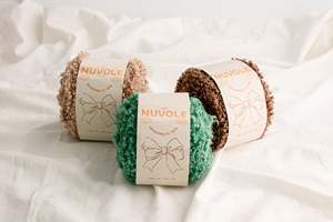 Hilo de algodón melange YARNA Nuvole (100g), suave, ideal para principiantes, elegante, color niebla, color cielo, textura de nube, artesanal, usable, brillante. - Product Image 5