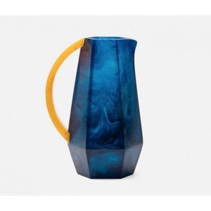 Blue Marble Resin Water Jug Pitcher Handmade Serving Jug Decorative Tableware Pitcher Modern Resin Drinkware Craftera Exports - Product Image 6
