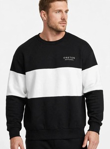 เสื้อสเวตเชิ้ตคอกลมสีดำสำหรับผู้ชายจาก Oneten Apparel แขนยาว สไตล์ลำลอง - Product Image 2