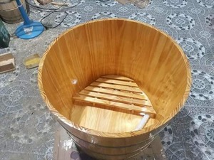 [HIGH QUALITY] | Traditional Japanese Round Wooden Bathtub Ofuro Barrel Bath Tub For Daily Soaking From Blue Lotus Vietnam - Product Image 2