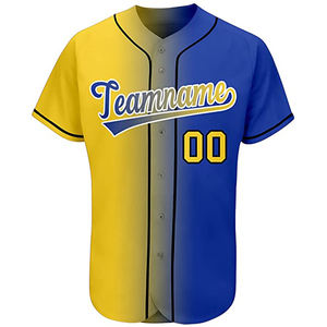 Camiseta de Béisbol Personalizada con Logotipo, Sublimación de Alta Calidad, Tallas Grandes, Precios Económicos, Cierre de Botones, Conjunto Juvenil Unisex, Uniforme Oversize - Product Image 1