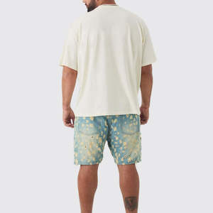 T-shirts décontractés pour hommes en toile 100% coton, coupe ample, respirants, de haute qualité, impression sérigraphique personnalisée, OEM - Product Image 4