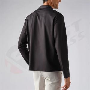 Camisetas Casuales de Punto Grueso con Logotipo Personalizado, 100% Algodón, Camisetas de Manga Corta con Cuello en V para Hombre - Product Image 4