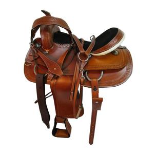 Silla de montar de cuero de primera calidad, hecha a mano, con detalles grabados y diseños personalizados, para accesorios de equitación y carreras de caballos. - Product Image 5