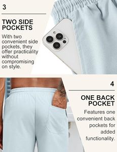 Pantalones Cortos Chino Premium para Hombre, Ropa Casual de Verano, Pantalones Cortos Chino Elásticos para Hombre, Estilo Casual Elegante, Logotipo Personalizado, Pantalones Cortos de Golf para Hombre - Product Image 4