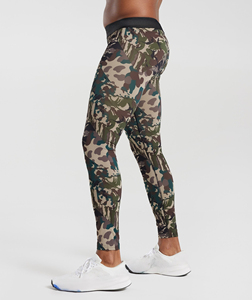 Nuevos Leggings Deportivos de Secado Rápido para Gimnasio, de Algodón/Fibra de Bambú, Compresión para Correr, Personalizables para Hombre - Product Image 2
