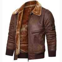 Veste en cuir pour homme, style Heritage, douce, décontractée, à fermeture éclair, durable, coupe classique, respirante, séchage rapide, pour l'extérieur et l'hiver