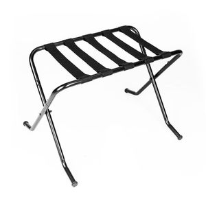 Portable Metal Luggage Rack 680*400*560MM Black Durable Cart for Travel Essentials - Product Image 5