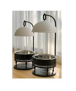 Recipiente para Calentar Comida Clásico de Hierro y Acero, Plateado de Alta Calidad para Hogar, Hotel, Bodas, Bufés, con Tapa Colgante y Tamaño Personalizable - Product Image 1