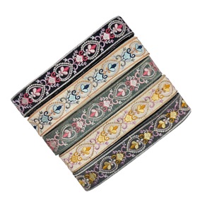 Encaje Bordado 100% Algodón Hecho a Mano de Alta Gama para Vestidos de Alta Costura y Moda, y Decoración con Lentejuelas, Venta al Por Mayor 2026 - Product Image 1