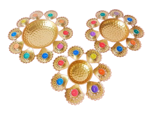 Juego de Cuencos con Diseño de Mariposa para Decoración del Hogar, Cuenco Flotante de Metal de Latón Duradero para Flores, Estilo Diwali Lotus Diya - Product Image 3