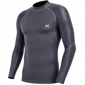 High Quality Breathable Long MMA Private Label <b>Compression</b> Rash Guard <b>Shirt</b> UPF50 Protection Polyester/Nylon Silk Screen Printed - Product Image 1