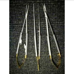 TC Castroviejo Microsurgery Set Customizable Needle <b>Holder</b> Scissor & Forceps in Stainless Steel Manual By Dentavex - Product Image 6