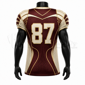 Jersey de Fútbol Americano Sublimado, Uniforme de Equipo Personalizado, Ropa Deportiva Transpirable, Proveedor OEM - Product Image 2