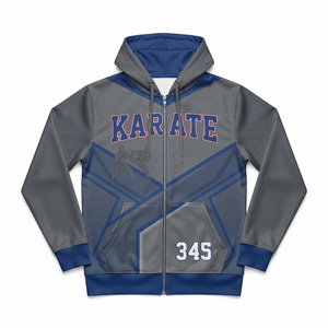 Sudadera con capucha y cremallera para escalada en roca, chaqueta deportiva para hombre, estampado por sublimación, transpirable, corte regular, para otoño - Product Image 5