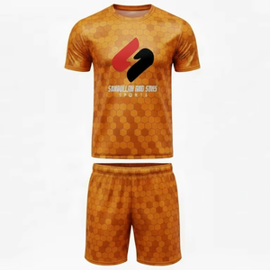 Conjunto de Camiseta y Pantalones Cortos de Punto para Hombre, Ropa Casual Personalizada, Algodón Transpirable, Ropa Deportiva de Verano, Venta al Por Mayor - Product Image 6