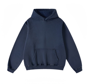 Sudadera con capucha para hombre, 100% algodón, de peso pesado, con lavado ácido, para pedidos al por mayor de marcas de streetwear estadounidenses - Product Image 2