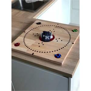 Juego de Jackaroo de Madera de Lujo con Canicas |   Juego de Mesa Portátil para Fiestas Familiares |   Juego de estrategia de alta calidad con artesanía excepcional: Jackaroo - Product Image 1