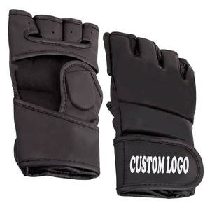 Gants de boxe en cuir pour MMA, grappling, sparring, Sanda, Muay Thai, arts martiaux, entraînement, demi-doigts, ajustables, pour hommes et femmes - Product Image 6