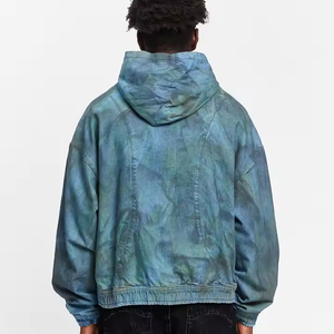 Sweat à capuche personnalisé haut de gamme pour homme, en coton lavé, style streetwear, lourd et luxueux – Nouveauté - Product Image 3